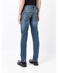 Мужские темно-синие рваные джинсы от Armani Exchange