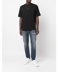 Мужские темно-синие рваные джинсы от Haikure