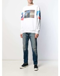 Мужские темно-синие рваные джинсы от Calvin Klein Jeans