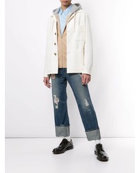 Мужские темно-синие рваные джинсы от Junya Watanabe MAN