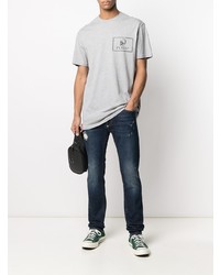 Мужские темно-синие рваные джинсы от Philipp Plein