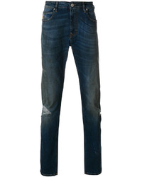 Мужские темно-синие рваные джинсы от Vivienne Westwood