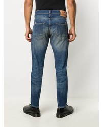 Мужские темно-синие рваные джинсы от PRPS