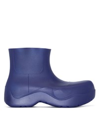Мужские темно-синие резиновые ботинки челси от Bottega Veneta