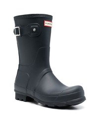 Мужские темно-синие резиновые сапоги от Hunter