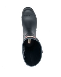 Мужские темно-синие резиновые сапоги от Hunter