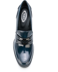 Темно-синие резиновые туфли от Tod's