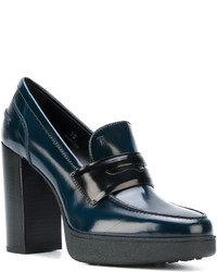 Темно-синие резиновые туфли от Tod's