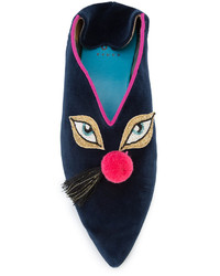 Темно-синие сабо от Figue