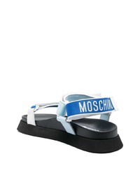 Мужские темно-синие сандалии от Moschino