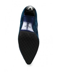 Темно-синие сапоги от Elche