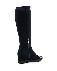 Темно-синие сапоги от Elcherry