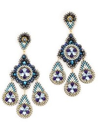 Темно-синие серьги от Miguel Ases