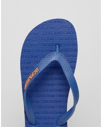 Мужские темно-синие сланцы от Jack and Jones