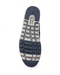 Мужские темно-синие слипоны из плотной ткани от Tesoro