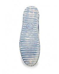 Мужские темно-синие слипоны из плотной ткани от Tesoro