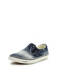 Мужские темно-синие слипоны от Diesel