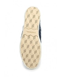 Мужские темно-синие слипоны от Diesel