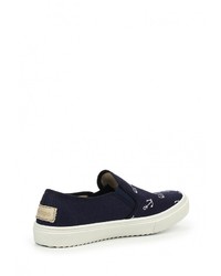 Женские темно-синие слипоны от El Tempo