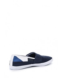 Мужские темно-синие слипоны от Lacoste