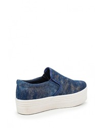 Женские темно-синие слипоны от Martin Pescatore