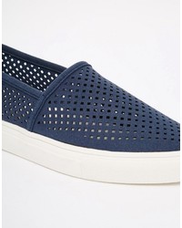 Женские темно-синие слипоны от Vero Moda