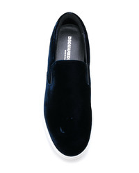 Мужские темно-синие слипоны от DSQUARED2