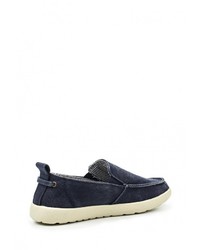 Мужские темно-синие слипоны от Tesoro