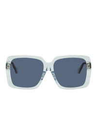 Женские темно-синие солнцезащитные очки от Gucci