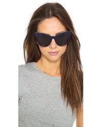 Женские темно-синие солнцезащитные очки от Karen Walker