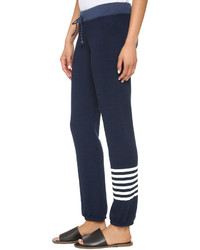 Женские темно-синие спортивные штаны в горизонтальную полоску от Sundry