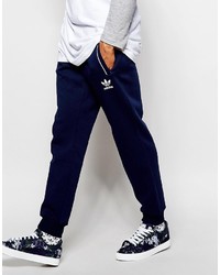 Мужские темно-синие спортивные штаны с принтом от adidas