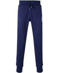 Мужские темно-синие спортивные штаны с принтом от Love Moschino