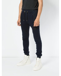 Мужские темно-синие спортивные штаны от Balmain