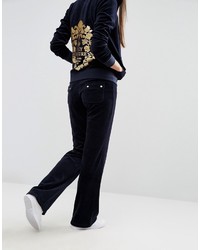 Женские темно-синие спортивные штаны от Juicy Couture