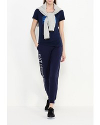 Женские темно-синие спортивные штаны от EA7