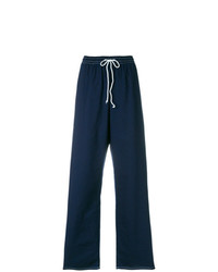 Женские темно-синие спортивные штаны от MM6 MAISON MARGIELA