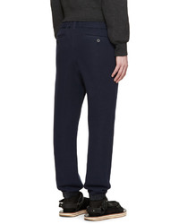 Мужские темно-синие спортивные штаны от Sacai