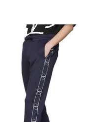 Мужские темно-синие спортивные штаны от Valentino