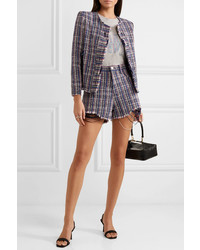 Женские темно-синие твидовые шорты от IRO