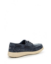 Темно-синие топсайдеры от Skechers