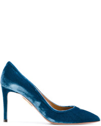 Темно-синие туфли от Aquazzura