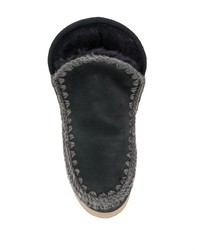 Темно-синие угги от Mou