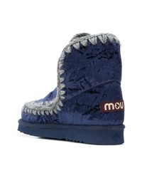 Темно-синие угги от Mou