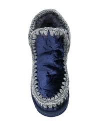 Темно-синие угги от Mou