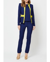 Темно-синие узкие брюки от Alex Lu