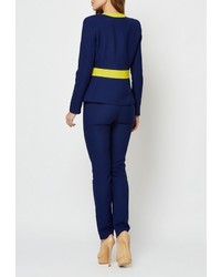 Темно-синие узкие брюки от Alex Lu