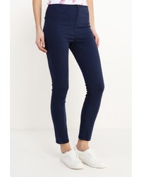 Темно-синие узкие брюки от Befree