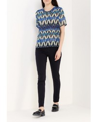 Темно-синие узкие брюки от Bruebeck