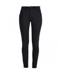 Темно-синие узкие брюки от Bruebeck